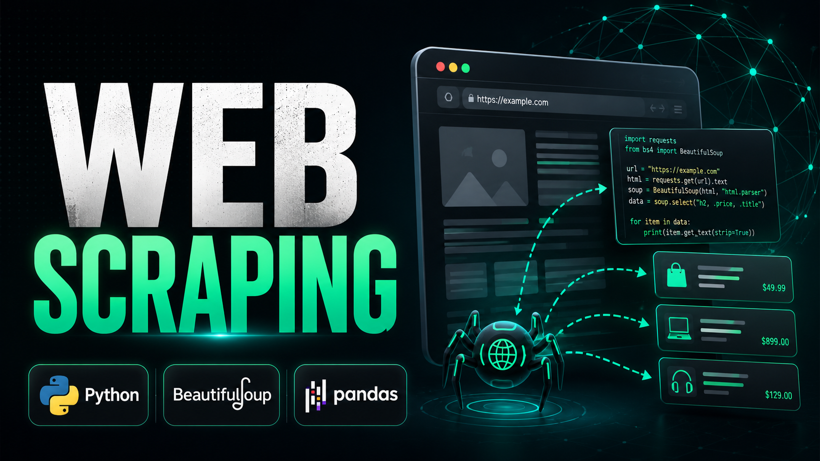 Data scraping and collection automation preview